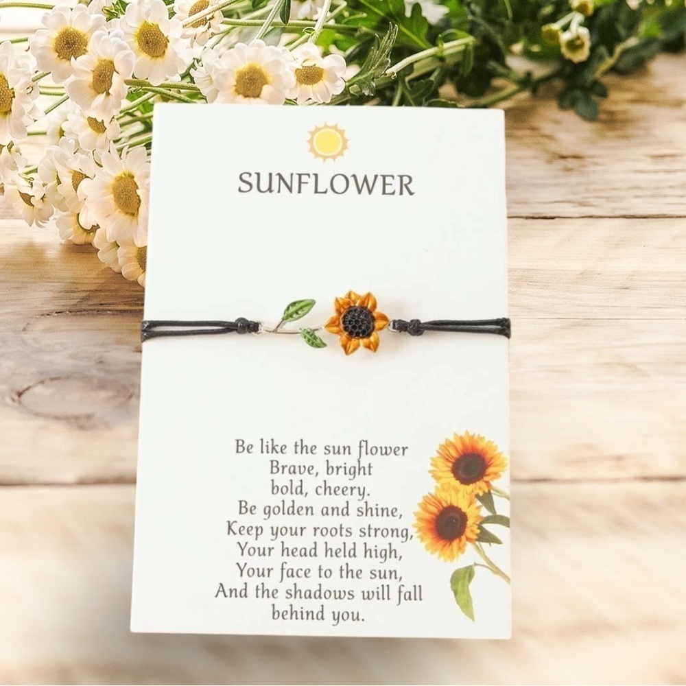 New Fashionable  Charming Be Like a Sunflower Multi - Color Friendship Bracelet